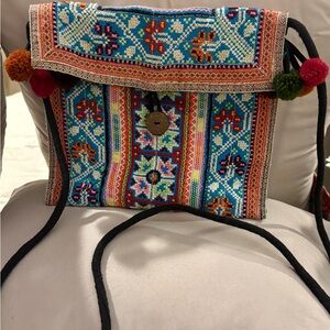 Colorful Hand Embroidered Women's Bag